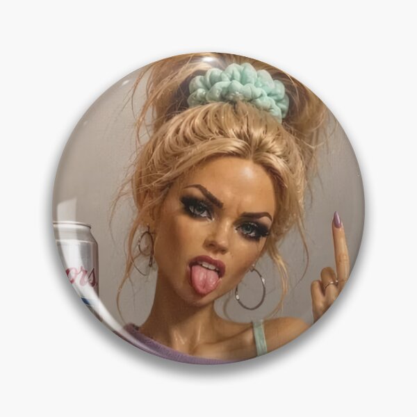 Item preview, Sassy Messy Bun Doll Beer Middle Finger Tongue Out Meme designed and sold by Devilians92.