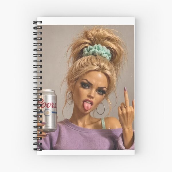 Item preview, Sassy Messy Bun Doll Beer Middle Finger Tongue Out Meme designed and sold by Devilians92.
