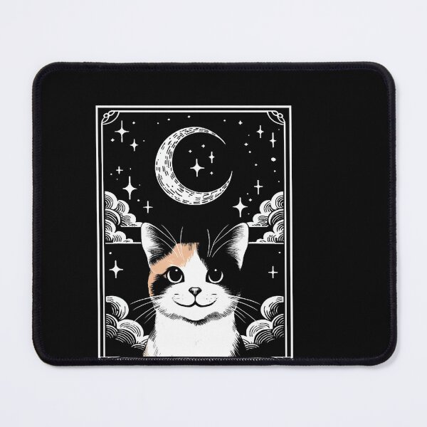 Item preview, Vintage Tarot Crescent Moon Calico Cat Mom designed and sold by LouisaOReilly.