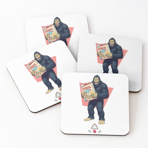 Item preview, Bigfoot Finding His Favorite Cereal Retro Comic Style designed and sold by Whimsy Trail Co.