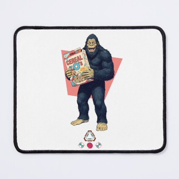 Item preview, Bigfoot Finding His Favorite Cereal Retro Comic Style designed and sold by Whimsy Trail Co.