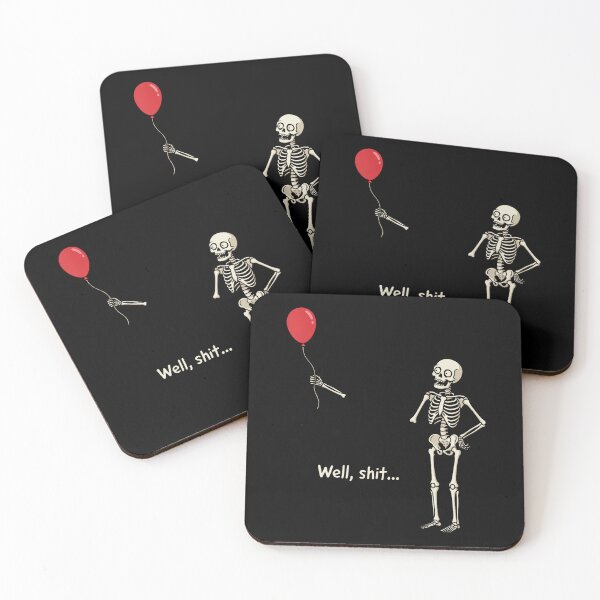 Item preview, Funny Skeleton Lost Balloon Halloween Dark Humor designed and sold by stershopepie.