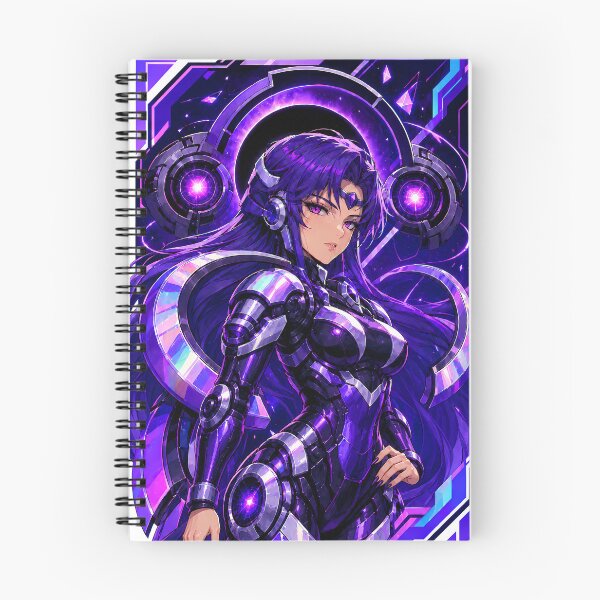 Artikelvorschau, Kaiserin der Leere: Violet Eclipse Cyberpunk Mecha entworfen und verkauft von Apocalyptic Art Studio.