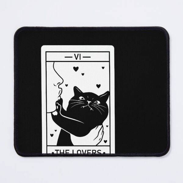 Item preview, The Lovers Cat Humor Tarot Card Halloween designed and sold by LouisaOReilly.