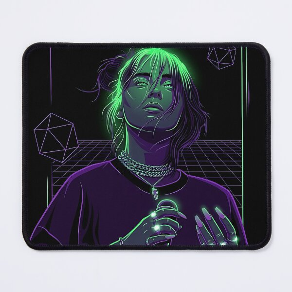 Item preview, Neon Green and Purple Billie Eilish designed and sold by iwzzuel.