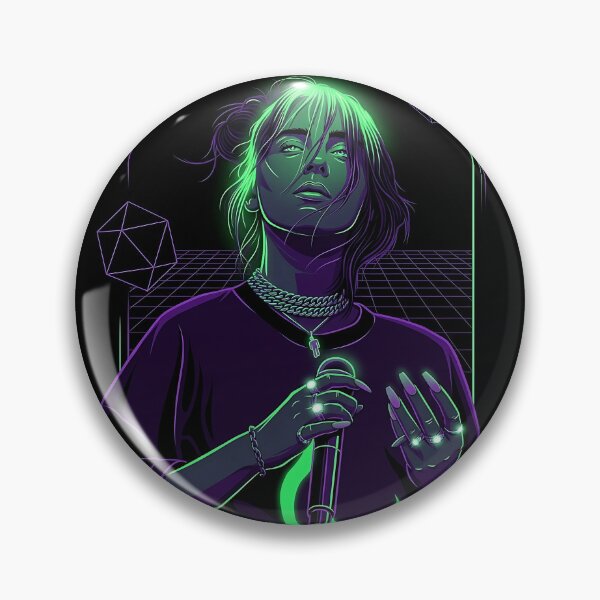 Item preview, Neon Green and Purple Billie Eilish designed and sold by iwzzuel.