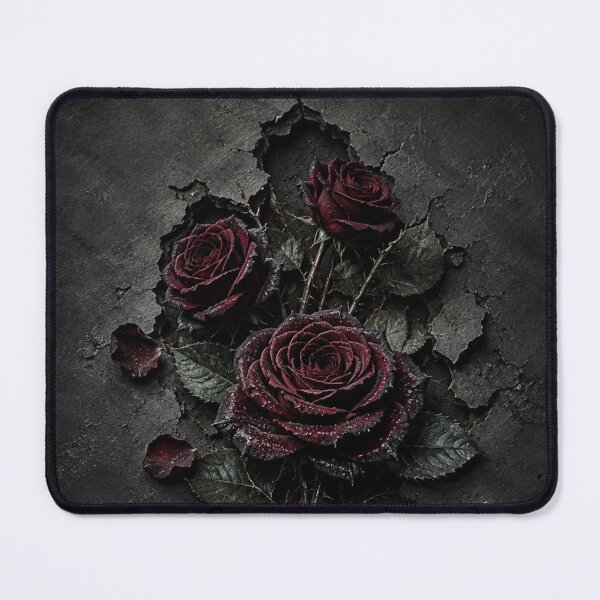 Item preview, Gothic Roses Breaking Through Stone – Dark Floral Art designed and sold by GSizzle1.