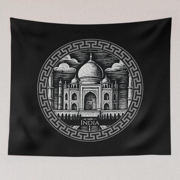 Item preview, India Vintage Woodcut Art designed and sold by Thistle-TShop.