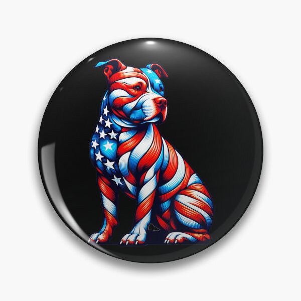 Item preview, American Flag Pitbull Patriot Dog Owner designed and sold by BrockmeyeSB.