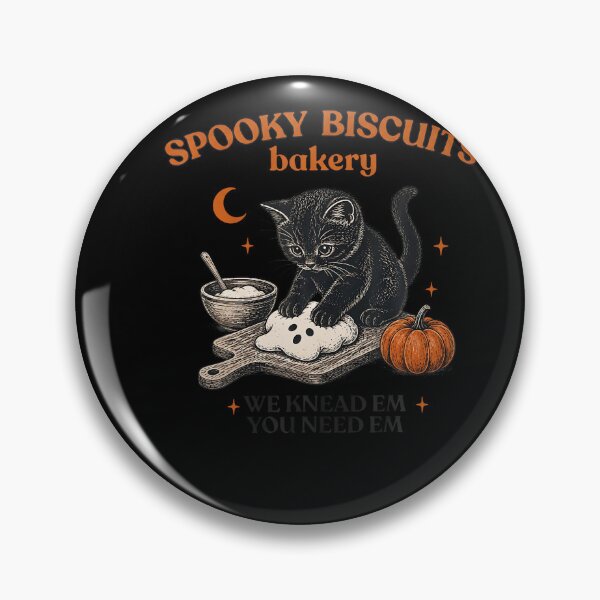 Item preview, Spooky Biscuits Bakery Funny Black Cat Halloween Pumpkin designed and sold by stershopepie.