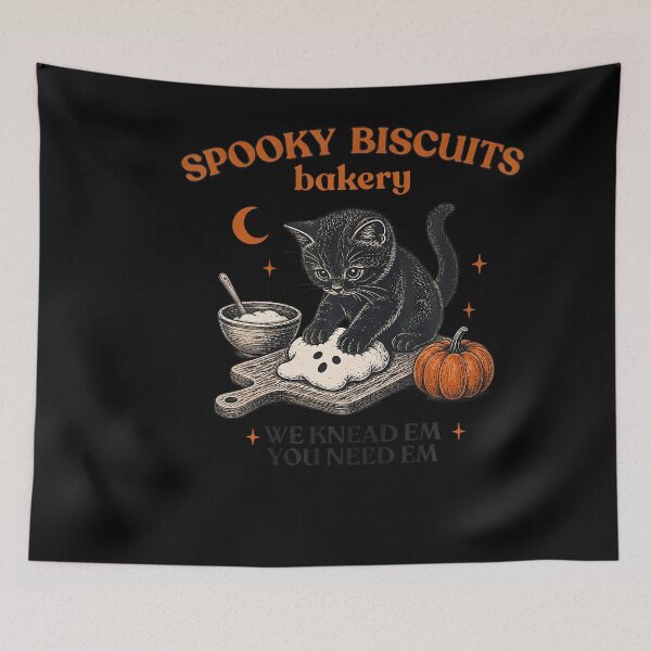 Item preview, Spooky Biscuits Bakery Funny Black Cat Halloween Pumpkin designed and sold by stershopepie.