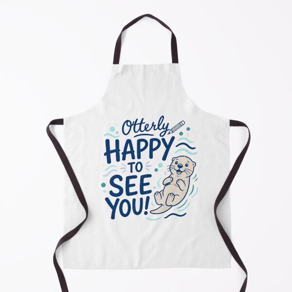 Item preview, Otterly Happy To See You Cute Otter Greeting designed and sold by leocreatives.