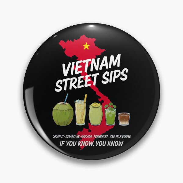 Item preview, Vietnam Street Sips - Coconut · Sugarcane · Avocado Smoothie · Pennywort · Iced Milk Coffee designed and sold by Danh Style.