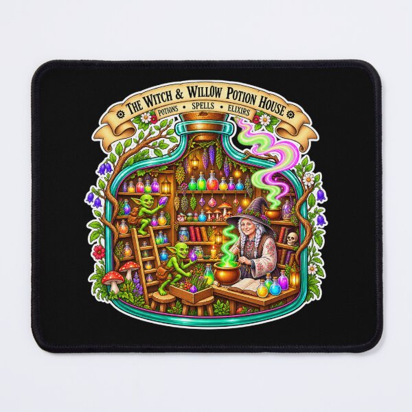 Item preview, The Witch & Willow Potion House | Magical Witch, Potions & Enchanted Apothecary designed and sold by MrDev.