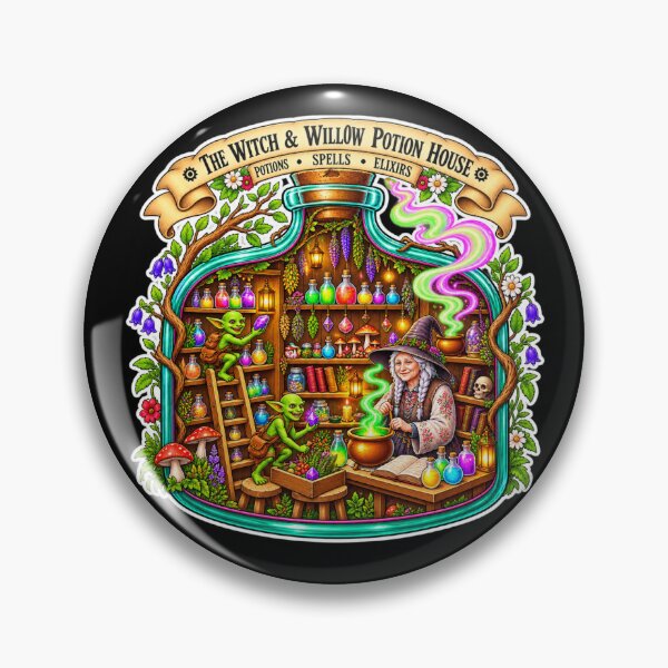 Item preview, The Witch & Willow Potion House | Magical Witch, Potions & Enchanted Apothecary designed and sold by MrDev.