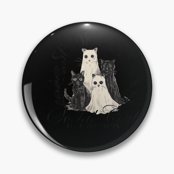 Item preview, Spooky Cat Social Club Gothic Black Cat Halloween designed and sold by stershopepie.