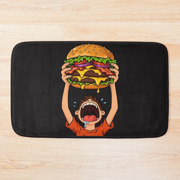 Item preview, Funny Burger Lover Cartoon Character designed and sold by Valieri.