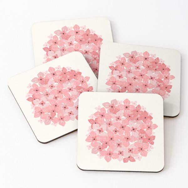 Item preview, Pink mophead hydrangea  designed and sold by FrancesPoff.