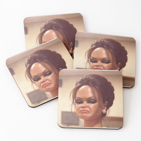 Item preview, Disgusted Retro Glam Doll Bouffant Updo Cringe Meme designed and sold by Devilians92.