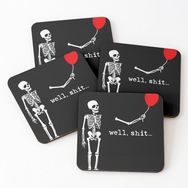 Item preview, Funny Skeleton Lost Balloon Halloween Meme designed and sold by LouisaOReilly.