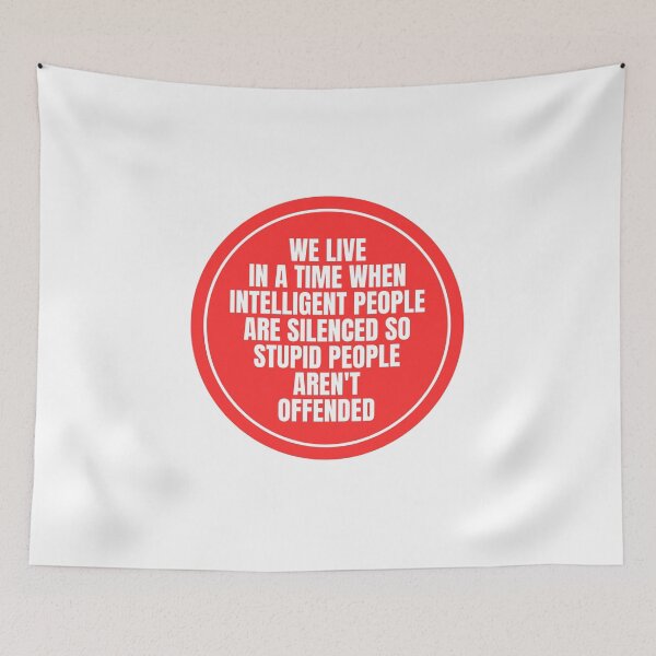 Item preview, We Live In A Time When Intelligent People Are Silenced Quote designed and sold by Dondonmart.