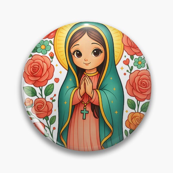 Item preview, Guadalupe Floral Mexican designed and sold by Foxintheloart.