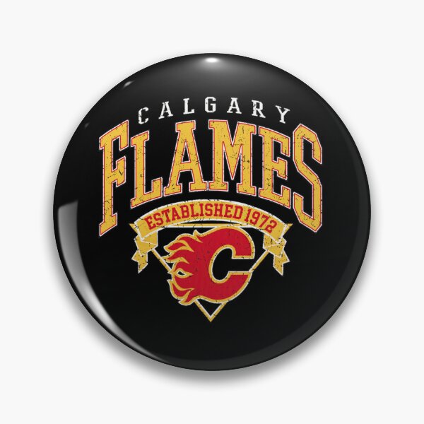 Item preview, Calgary Flames Established 1972 Retro Hockey Graphic designed and sold by Elizabeth68301.