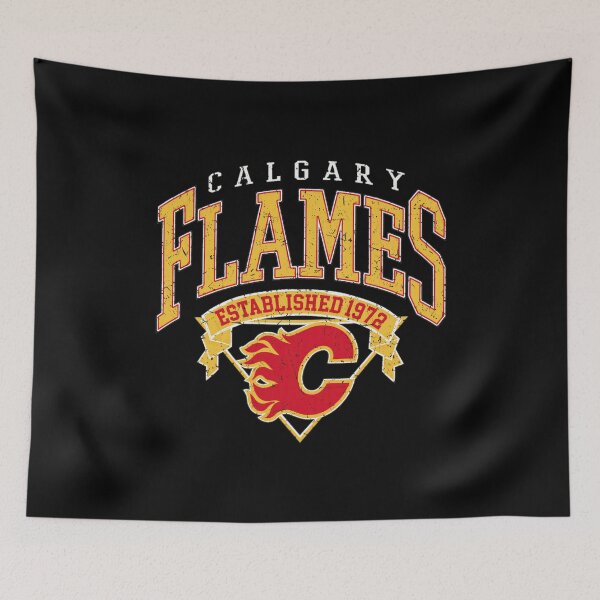 Item preview, Calgary Flames Established 1972 Retro Hockey Graphic designed and sold by Elizabeth68301.