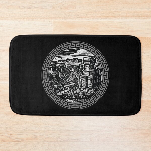 Item preview, Kazakhstan Vintage Woodcut Art designed and sold by Thistle-TShop.