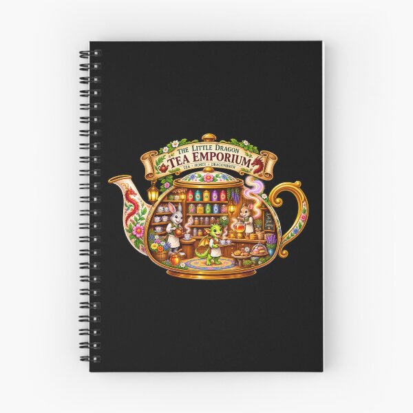 Item preview, The Little Dragon Tea Emporium | Whimsical Dragon Tea Shop, Tea, Honey & Dragonbrew designed and sold by MrDev.