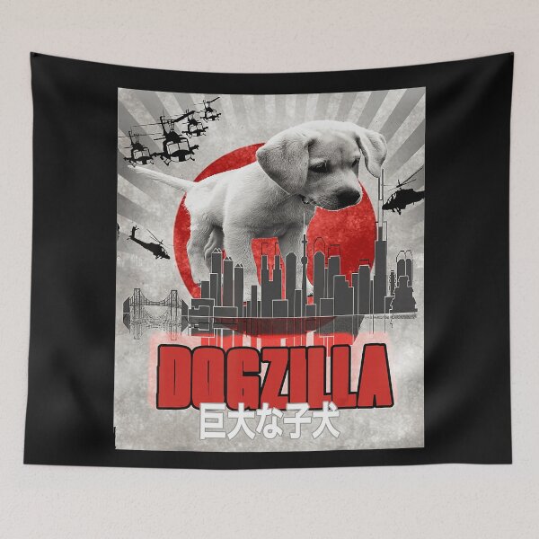 Item preview, Dogzilla 巨大な子犬 Giant Puppy Japanese Monster Dog Lover designed and sold by BrockmeyeSB.