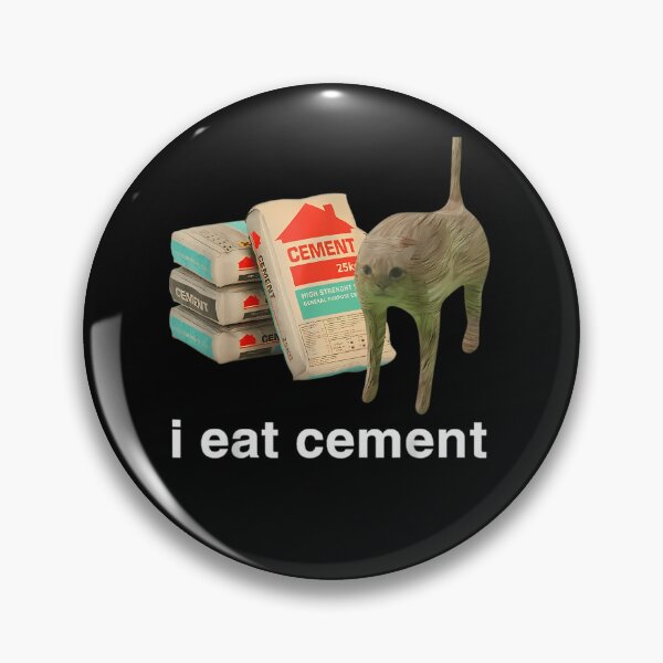 Item preview, Stretched Cat Standing Next To Stack Of Cement Bags designed and sold by Type-Design.