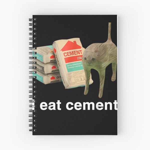 Item preview, Stretched Cat Standing Next To Stack Of Cement Bags designed and sold by Type-Design.