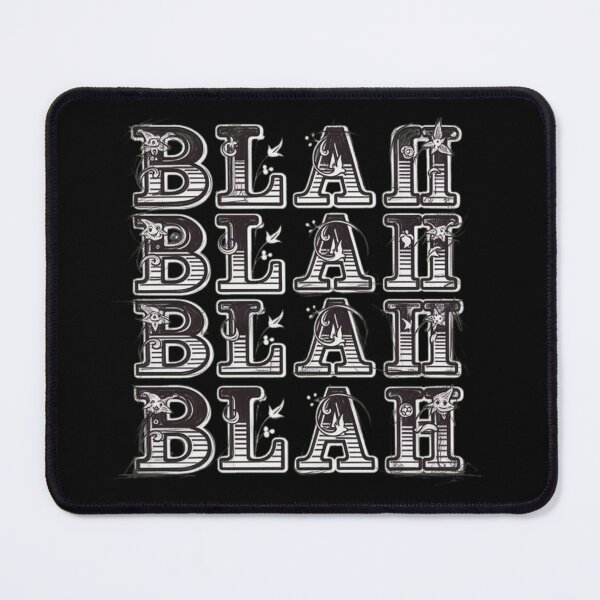 Item preview, Blah Blah Graphic Design with Floral Elements designed and sold by Catsi-Nook-Art.