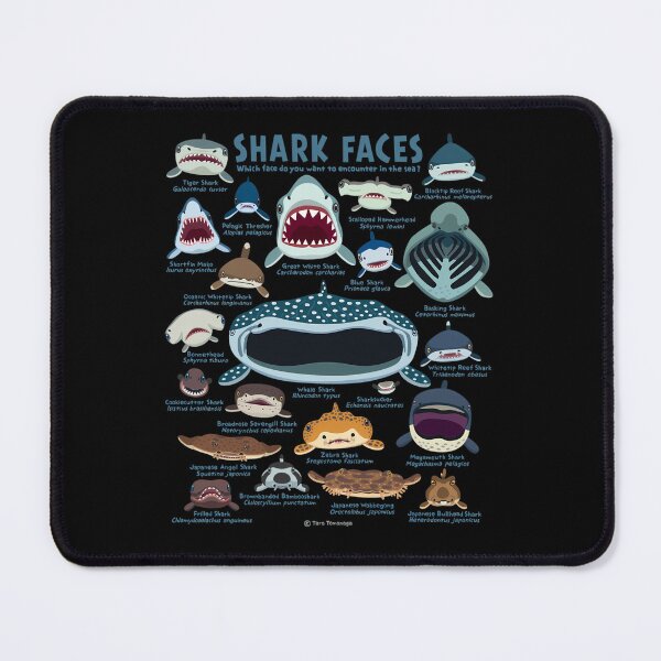 Item preview, Cartoon Shark Faces Identification Chart With Scientific designed and sold by Type-Design.