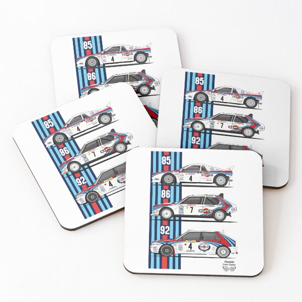 Item preview, Three White Racing Coupe Profiles Grid designed and sold by ZEAP.