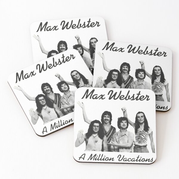 Item preview, Max Webster A Million Vacations Vintage Rock Band Design designed and sold by Catsi-Nook-Art.