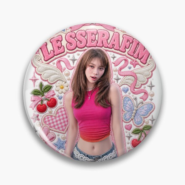 Item preview, Chaewon Brown Hair Bangs Denim Shorts Look designed and sold by Valereekmerch.