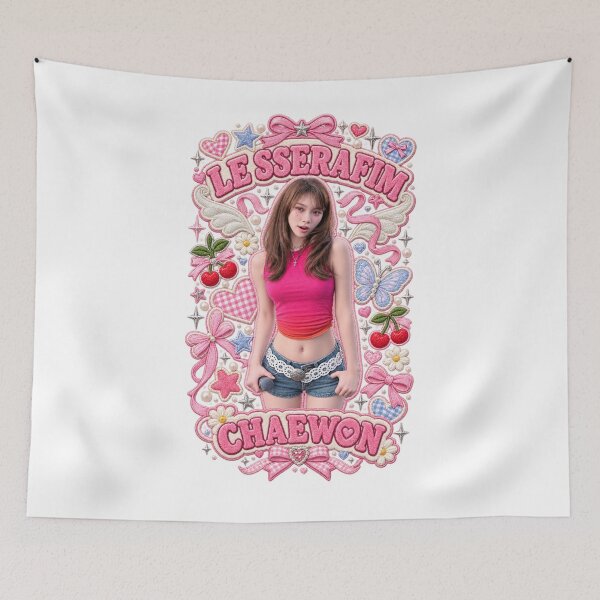 Item preview, Chaewon Brown Hair Bangs Denim Shorts Look designed and sold by Valereekmerch.