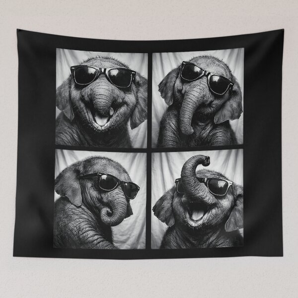 Item preview, Cool Funny Baby Elephant Sunglasses Wildlife Animal designed and sold by BrockmeyeSB.