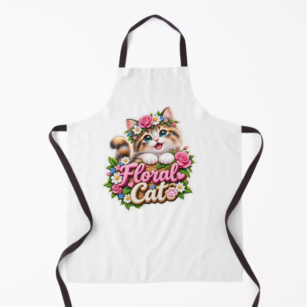 Item preview, Floral Cat Cute Flower Cat 3D designed and sold by MR4me.