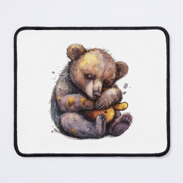 Item preview, Bear Cub | Cute Woodland Animal Watercolor Art designed and sold by Mandayartstudio.