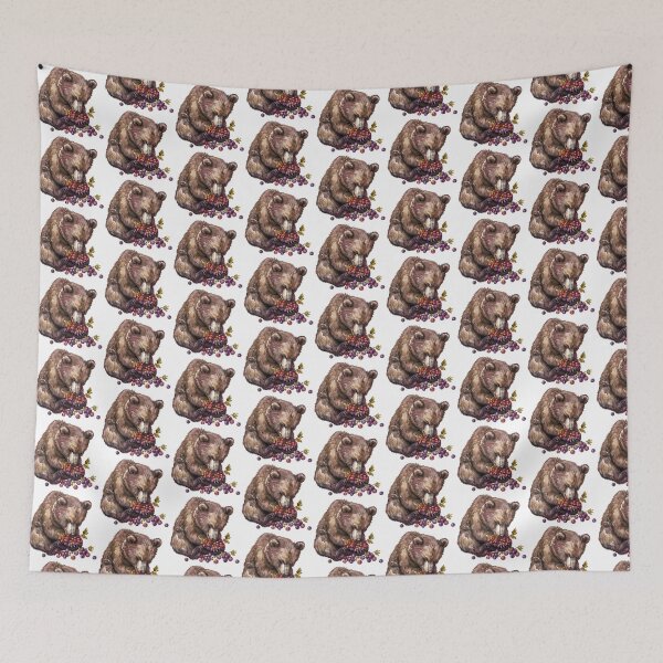 Item preview, Bear Cub | Cute Woodland Animal Watercolor Art designed and sold by Mandayartstudio.