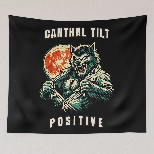 Item preview, Canthal Tilt Positive Werewolf Horror Fan designed and sold by CharlieConon.