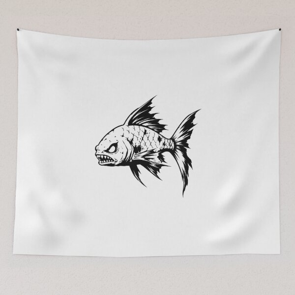 Item preview, Aggressive Monster Fish designed and sold by Ink8instinct.