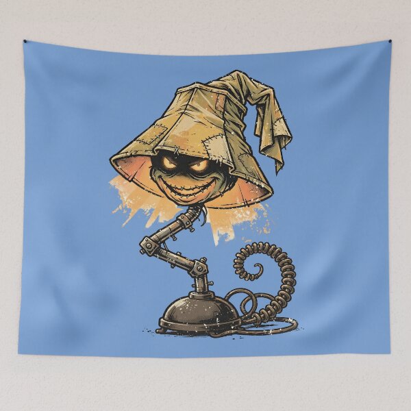 Item preview, Creepy Grinning Lamp Monster Halloween designed and sold by PreeCha Art & Co..