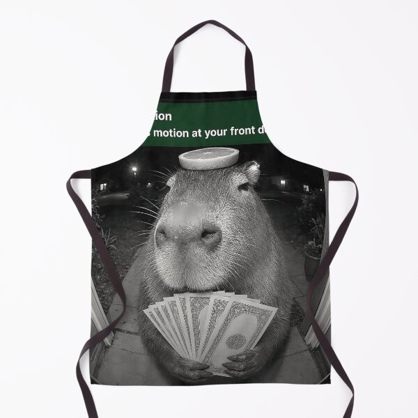 Item preview, Notification There Is Motion At Your Front Door Funny Capybara Meme designed and sold by CharlieConon.
