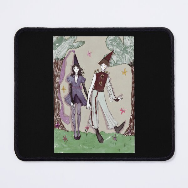 Item preview, Whimsical Couple in Nature Illustration designed and sold by Catsi-Nook-Art.