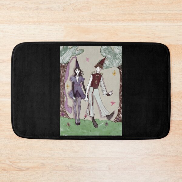 Item preview, Whimsical Couple in Nature Illustration designed and sold by Catsi-Nook-Art.