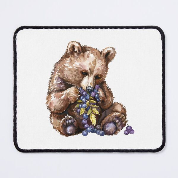 Item preview, Bear Cub | Cute Woodland Animal Watercolor Art designed and sold by Mandayartstudio.
